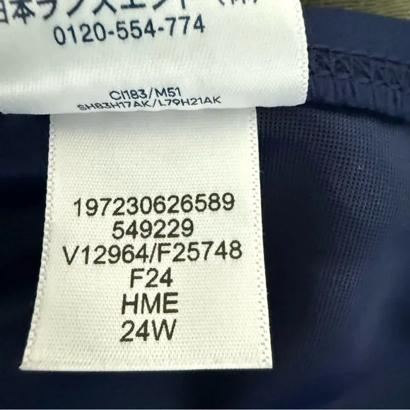 Land’s End Tummy Control High Waisted Retro Bikini Seim Bottoms Deep Sea Navy 3X - Picture 7 of 9